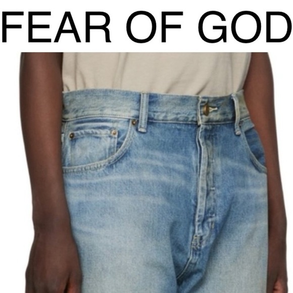 Fear of God Denim - Essentials Fear of God Blue Faded Jeans size‎ 28